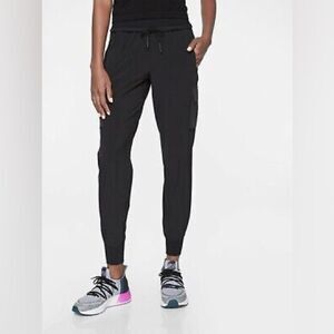 Athleta Sutton Jogger Black Cargo Size 10 Tall